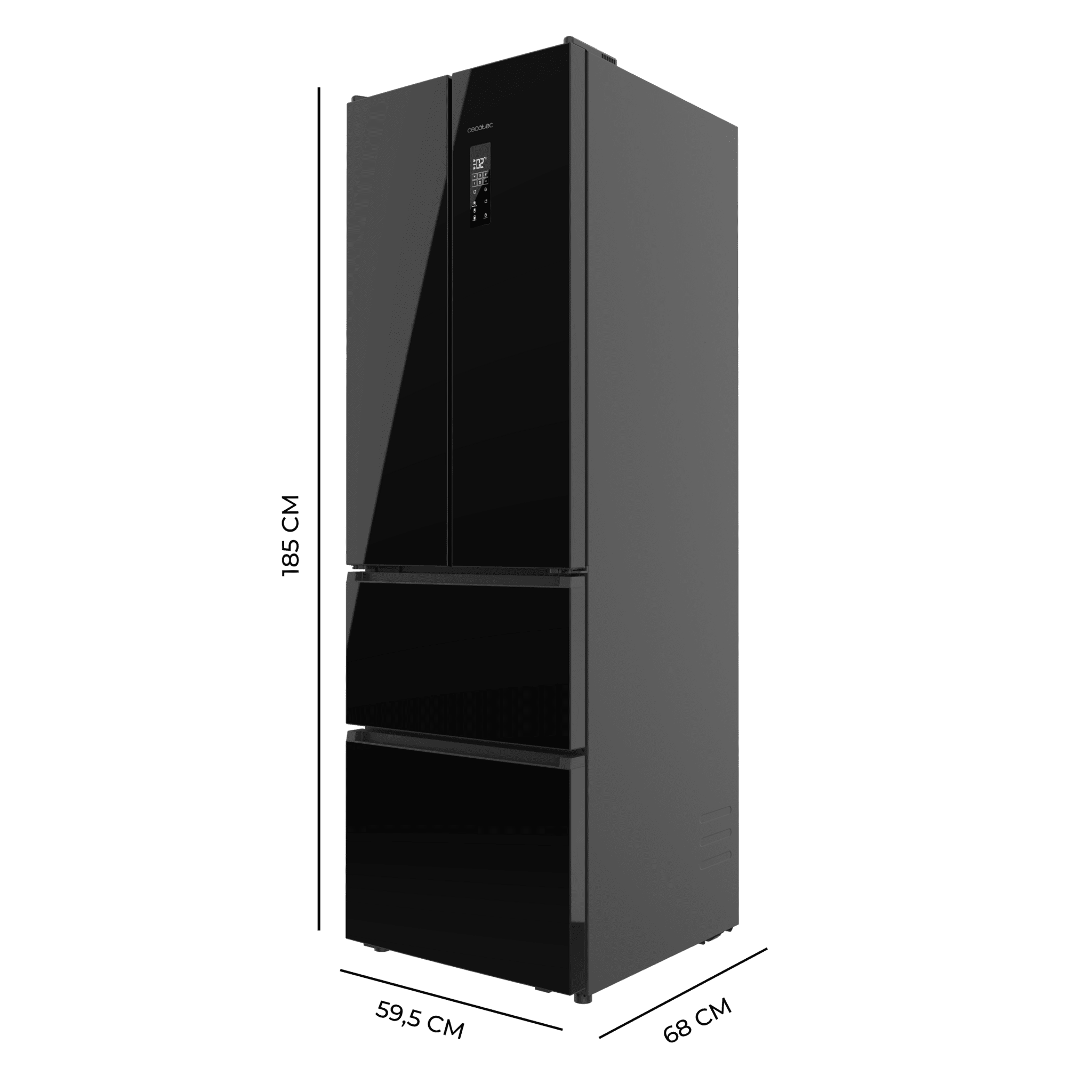 Bolero CoolMarket Combi F2D 395 Black Glass E - Imagen 2