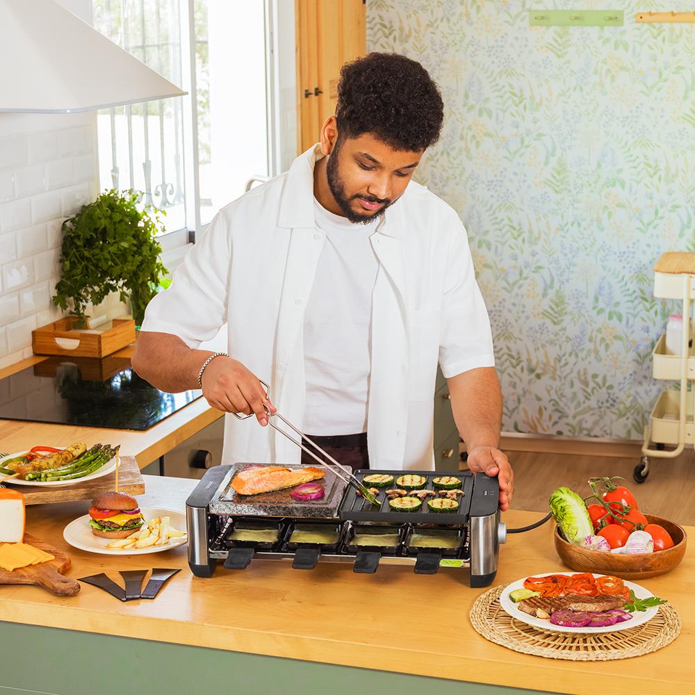 Raclette Cheese&Grill 16000 Inox MixGrill - Imagen 3