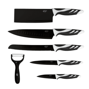 Set 6 cuchillos swiss negro