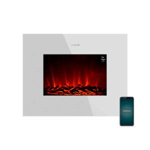 Chimenea eléctrica ReadyWarm 2690 Flames Connected White