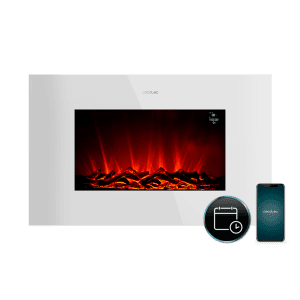 Chimenea eléctrica ReadyWarm 3590 Flames Connected White